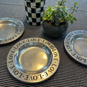FIRM!  Wilton RWP "LOVE" plates (3)
